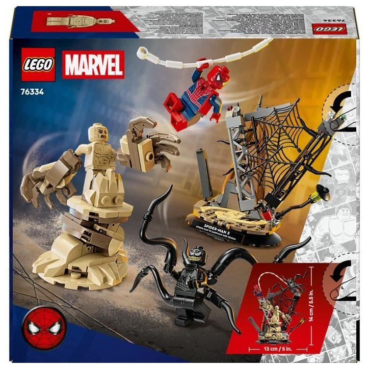 LEGO | Marvel 76334 Le Combat Légendaire entre Spider-Man et Sandman - Jouet des 9 ans LEGO | Marvel 76334 Le Combat Légendaire entre Spider-Man et Sandman - Jouet des 9 ans