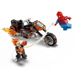 LEGO | Marvel 76335 Spider-Man et sa Moto contre Ghost Rider - Jouet G
