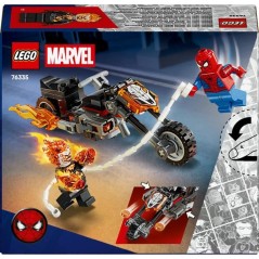 LEGO | Marvel 76335 Spider-Man et sa Moto contre Ghost Rider - Jouet G
