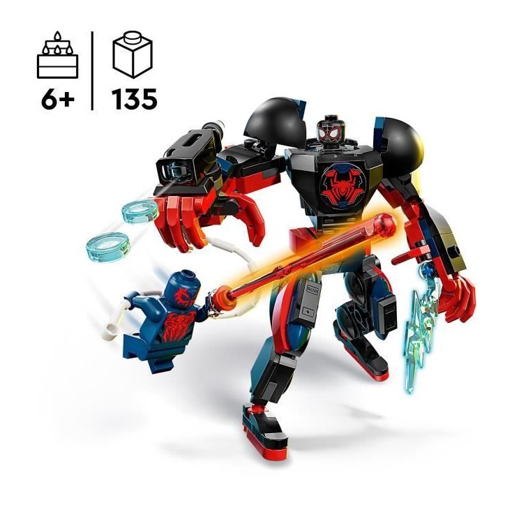 LEGO | Marvel 76337 Le Robot de Miles Morales contre Spider-Man 2099 - Jouet des 6 ans LEGO | Marvel 76337 Le Robot de Miles Morales contre Spider-Man 2099 - Jouet des 6 ans