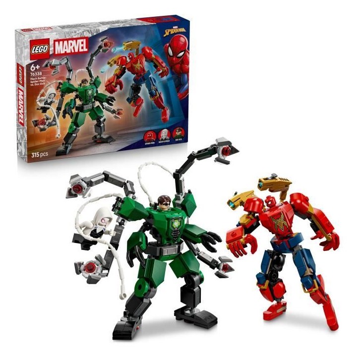 LEGO | Marvel 76338 Le Combat des Robots : Spider-Man contre Docteur Octopus - Jeu 6 ans LEGO | Marvel 76338 Le Combat des Robots : Spider-Man contre Docteur Octopus - Jeu 6 ans