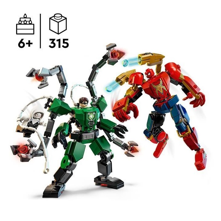 LEGO | Marvel 76338 Le Combat des Robots : Spider-Man contre Docteur Octopus - Jeu 6 ans LEGO | Marvel 76338 Le Combat des Robots : Spider-Man contre Docteur Octopus - Jeu 6 ans