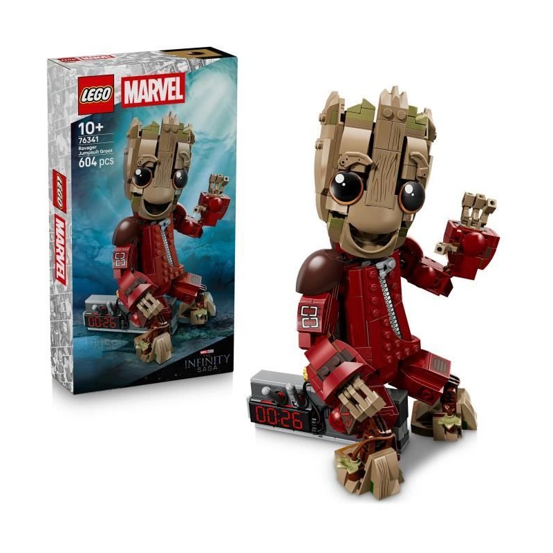 LEGO | Marvel 76341 Groot en Tenue de Ravageur - Jouet de Construction
