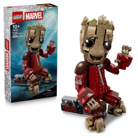LEGO | Marvel 76341 Groot en Tenue de Ravageur - Jouet de Construction