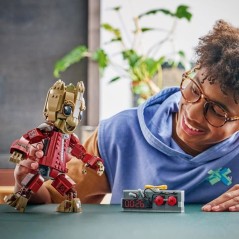 LEGO | Marvel 76341 Groot en Tenue de Ravageur - Jouet de Construction