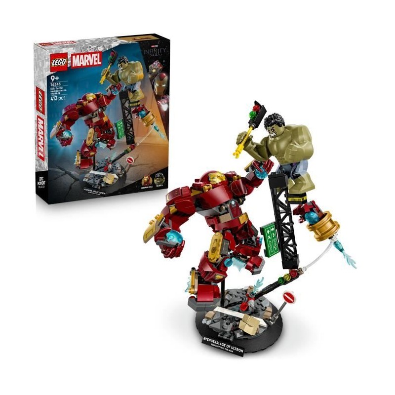 LEGO | Marvel 76343 Le Combat Légendaire entre Hulkbuster et Hulk - J