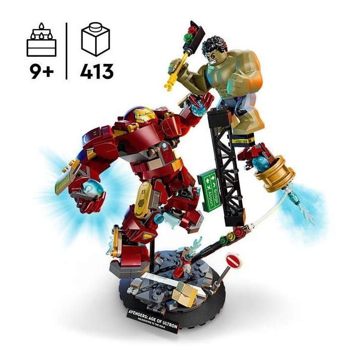 LEGO | Marvel 76343 Le Combat Légendaire entre Hulkbuster et Hulk - Jeu des 9 ans - Cadeau LEGO | Marvel 76343 Le Combat Légendaire entre Hulkbuster et Hulk - Jeu des 9 ans - Cadeau