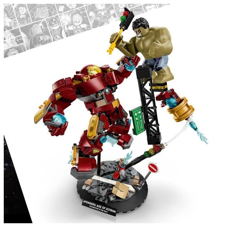 LEGO | Marvel 76343 Le Combat Légendaire entre Hulkbuster et Hulk - Jeu des 9 ans - Cadeau LEGO | Marvel 76343 Le Combat Légendaire entre Hulkbuster et Hulk - Jeu des 9 ans - Cadeau