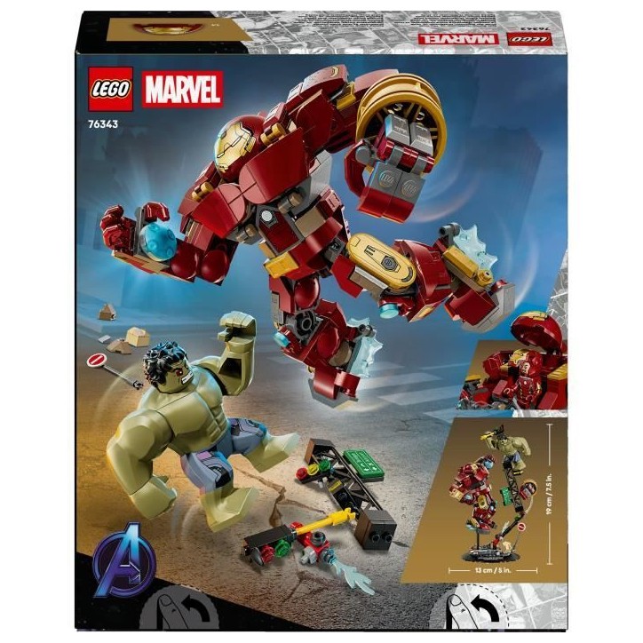 LEGO | Marvel 76343 Le Combat Légendaire entre Hulkbuster et Hulk - Jeu des 9 ans - Cadeau LEGO | Marvel 76343 Le Combat Légendaire entre Hulkbuster et Hulk - Jeu des 9 ans - Cadeau