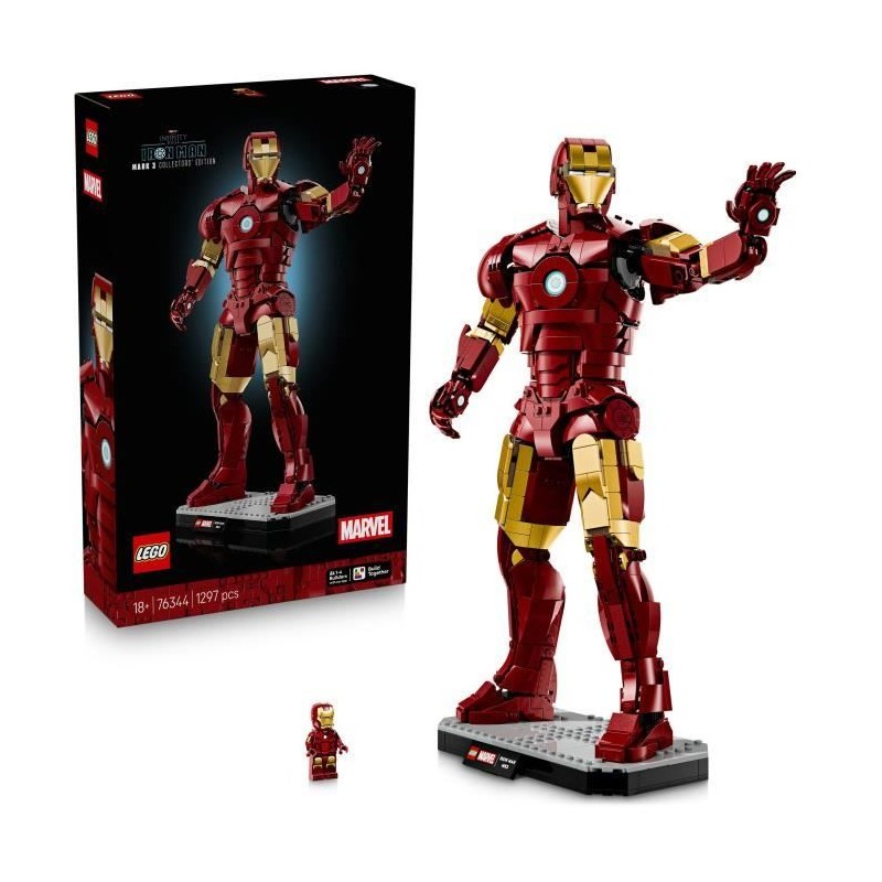 LEGO | Marvel 76344 Iron Man Mark 3 Édition Collector - Set de Constr