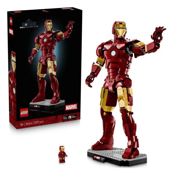 LEGO | Marvel 76344 Iron Man Mark 3 Édition Collector - Set de Construction pour Adulte LEGO | Marvel 76344 Iron Man Mark 3 Édition Collector - Set de Construction pour Adulte
