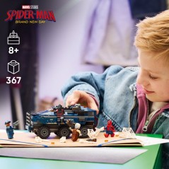 LEGO | Marvel 76349 La Poursuite en Prison Mobile de Spider-Man - Jeu des 8 ans - Cadeau