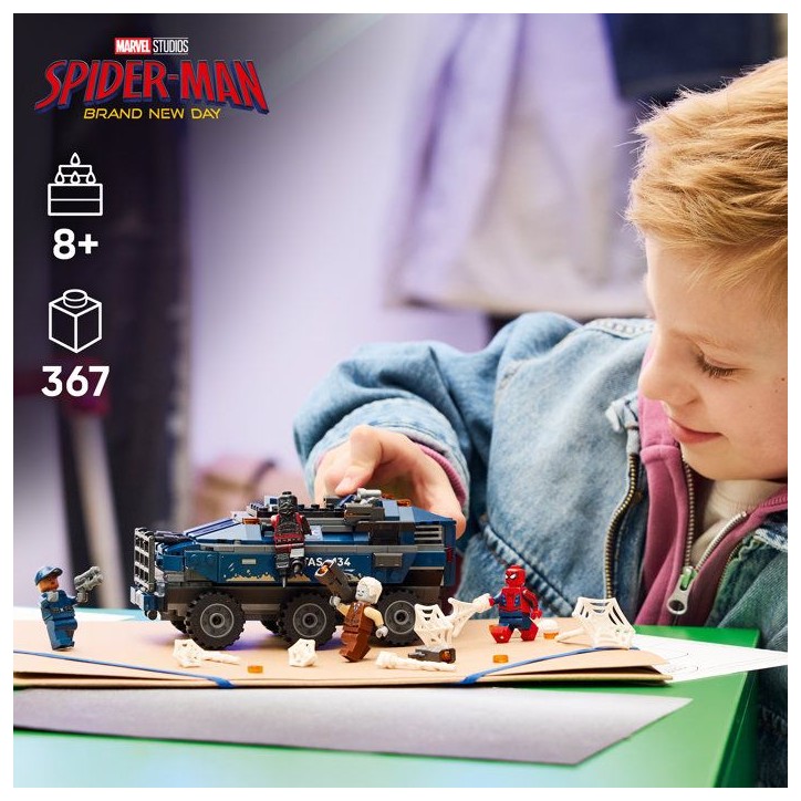 LEGO | Marvel 76349 La Poursuite en Prison Mobile de Spider-Man - Jeu des 8 ans - Cadeau LEGO | Marvel 76349 La Poursuite en Prison Mobile de Spider-Man - Jeu des 8 ans - Cadeau