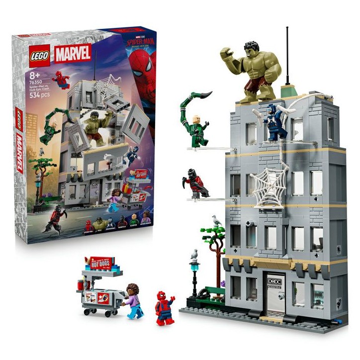 LEGO | Marvel 76350 L'Affrontement Légendaire entre Spider-Man et Hulk - Jouet Interactif LEGO | Marvel 76350 L'Affrontement Légendaire entre Spider-Man et Hulk - Jouet Interactif