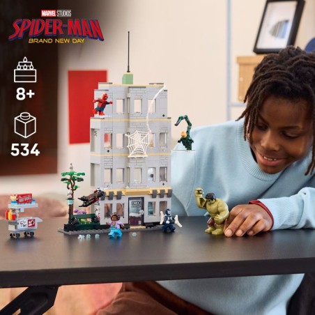 LEGO | Marvel 76350 L'Affrontement Légendaire entre Spider-Man et Hulk - Jouet Interactif