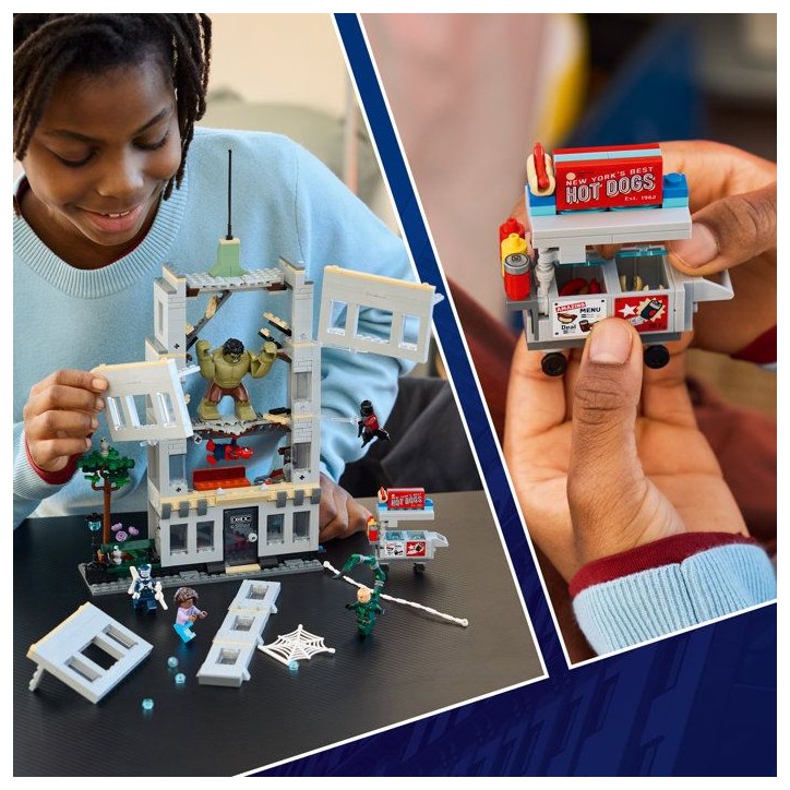 LEGO | Marvel 76350 L'Affrontement Légendaire entre Spider-Man et Hulk - Jouet Interactif LEGO | Marvel 76350 L'Affrontement Légendaire entre Spider-Man et Hulk - Jouet Interactif