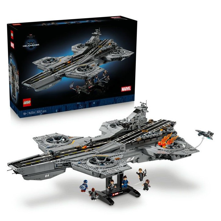 LEGO | Marvel 76354 L'Héliporteur du SHIELD - Set Avengers pour Adulte - Maquette d'Avion LEGO | Marvel 76354 L'Héliporteur du SHIELD - Set Avengers pour Adulte - Maquette d'Avion