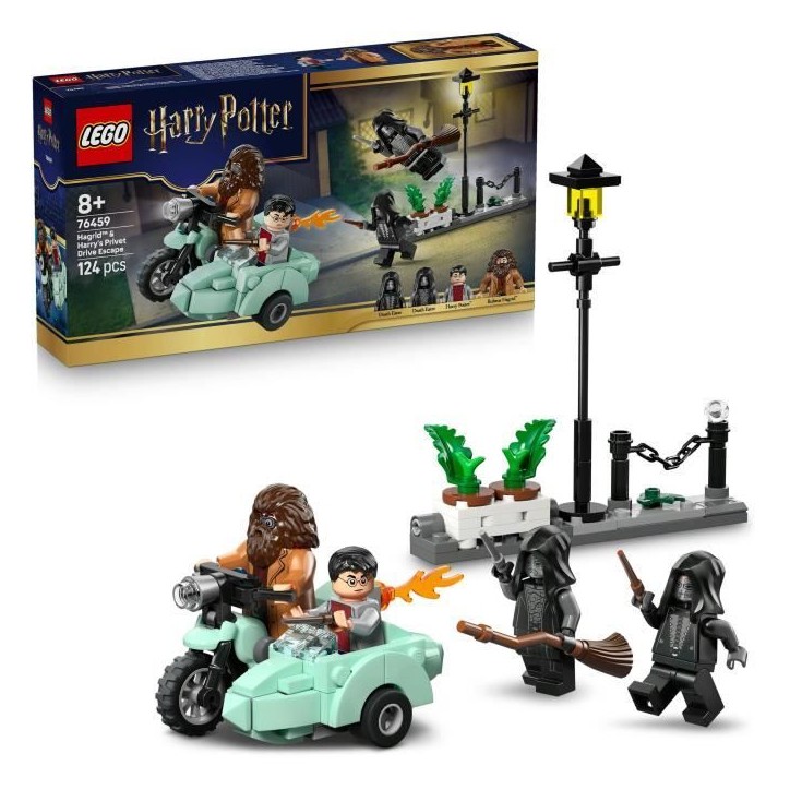 LEGO Harry Potter 76459 Hagrid et Harry s'Échappent de Privet Drive - Jouet Moto des 8 ans LEGO Harry Potter 76459 Hagrid et Harry s'Échappent de Privet Drive - Jouet Moto des 8 ans