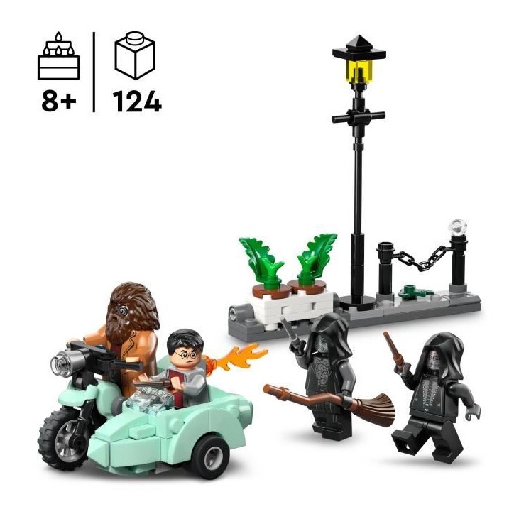 LEGO Harry Potter 76459 Hagrid et Harry s'Échappent de Privet Drive - Jouet Moto des 8 ans LEGO Harry Potter 76459 Hagrid et Harry s'Échappent de Privet Drive - Jouet Moto des 8 ans