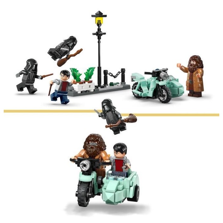 LEGO Harry Potter 76459 Hagrid et Harry s'Échappent de Privet Drive - Jouet Moto des 8 ans LEGO Harry Potter 76459 Hagrid et Harry s'Échappent de Privet Drive - Jouet Moto des 8 ans