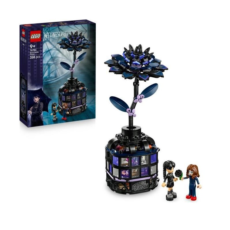 LEGO Mercredi 76784 Le Dahlia Noir - Jeu de Construction des 9 ans - F