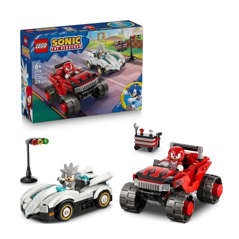 LEGO Sonic the Hedgehog 77118 La Voiture de Silver contre le Monster T