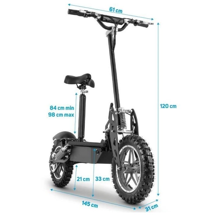 Trottinette électrique Cross - BEEPER FX1000 - 1000W - Batterie Plomb - 36V Trottinette électrique Cross - BEEPER FX1000 - 1000W - Batterie Plomb - 36V