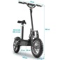 Trottinette électrique Cross - BEEPER FX1000 - 1000W - Batterie Plomb - 36V