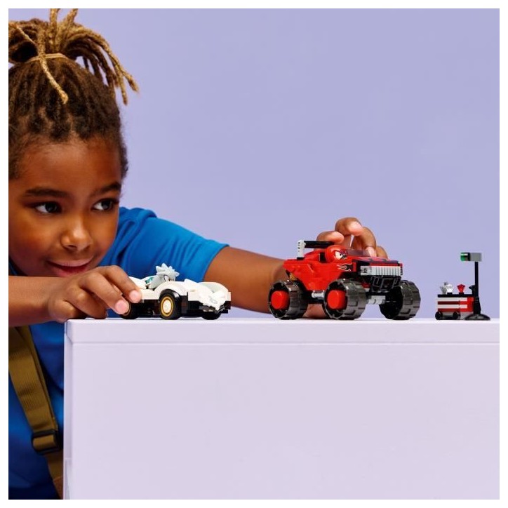 LEGO Sonic the Hedgehog 77118 La Voiture de Silver contre le Monster Truck de Knuckles LEGO Sonic the Hedgehog 77118 La Voiture de Silver contre le Monster Truck de Knuckles