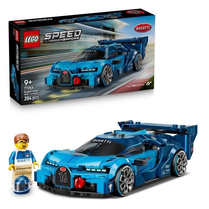 LEGO Speed Champions 77253 Hypercar Bugatti Vision GT - Jouet de Construction des 9 ans LEGO Speed Champions 77253 Hypercar Bugatti Vision GT - Jouet de Construction des 9 ans