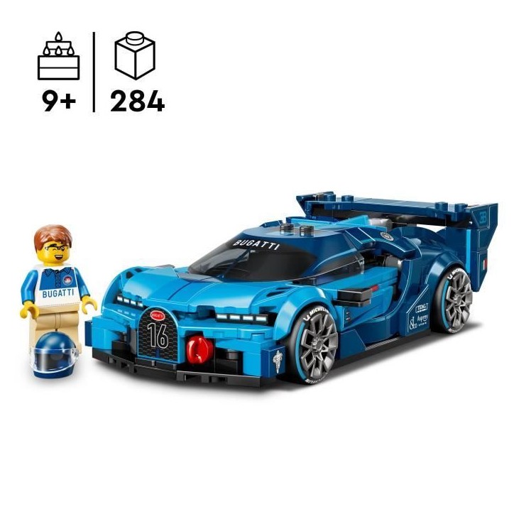 LEGO Speed Champions 77253 Hypercar Bugatti Vision GT - Jouet de Construction des 9 ans LEGO Speed Champions 77253 Hypercar Bugatti Vision GT - Jouet de Construction des 9 ans