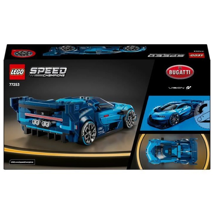LEGO Speed Champions 77253 Hypercar Bugatti Vision GT - Jouet de Construction des 9 ans LEGO Speed Champions 77253 Hypercar Bugatti Vision GT - Jouet de Construction des 9 ans