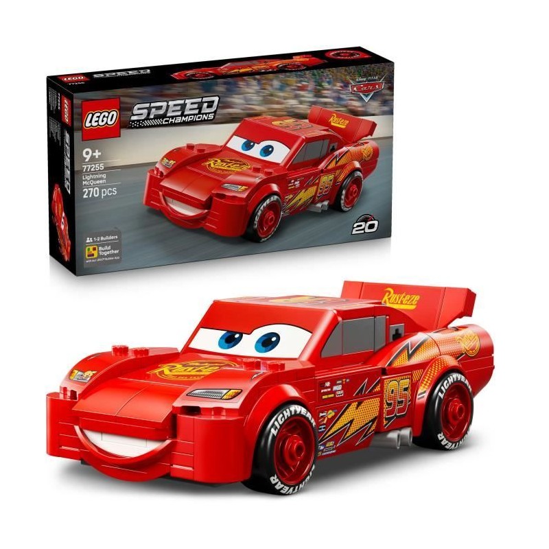 LEGO Speed Champions 77255 Flash McQueen - Jouet Voiture Rouge - Garç