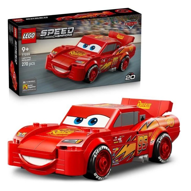 LEGO Speed Champions 77255 Flash McQueen - Jouet Voiture Rouge - Garçon ou Fille des 9 ans LEGO Speed Champions 77255 Flash McQueen - Jouet Voiture Rouge - Garçon ou Fille des 9 ans