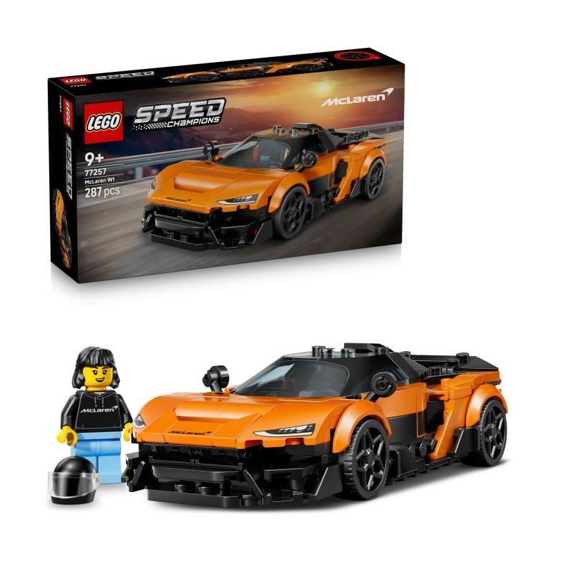 LEGO Speed Champions 77257 McLaren W1 - Jouet Voiture Orange pour Gar