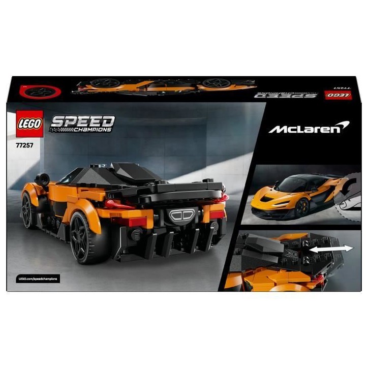 LEGO Speed Champions 77257 McLaren W1 - Jouet Voiture Orange pour Garçon ou Fille 9 ans