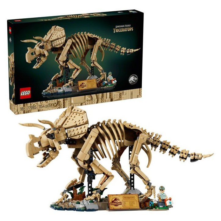LEGO Jurassic World 77985 - Les fossiles de Dinosaures : Le Tricératops - Pour adulte LEGO Jurassic World 77985 - Les fossiles de Dinosaures : Le Tricératops - Pour adulte