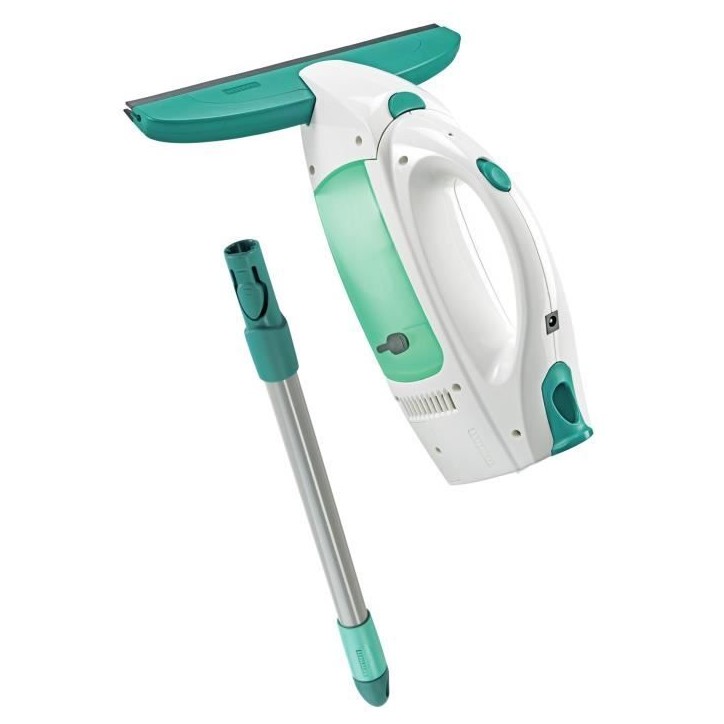 Nettoyeur pour vitre avec manche Leifheit Dry & Clean 51001, set avec manche de 43cm pour un nettoyage sans traces, autonomie 38 Nettoyeur pour vitre avec manche Leifheit Dry & Clean 51001, set avec manche de 43cm pour un nettoyage sans traces, autonomie 38