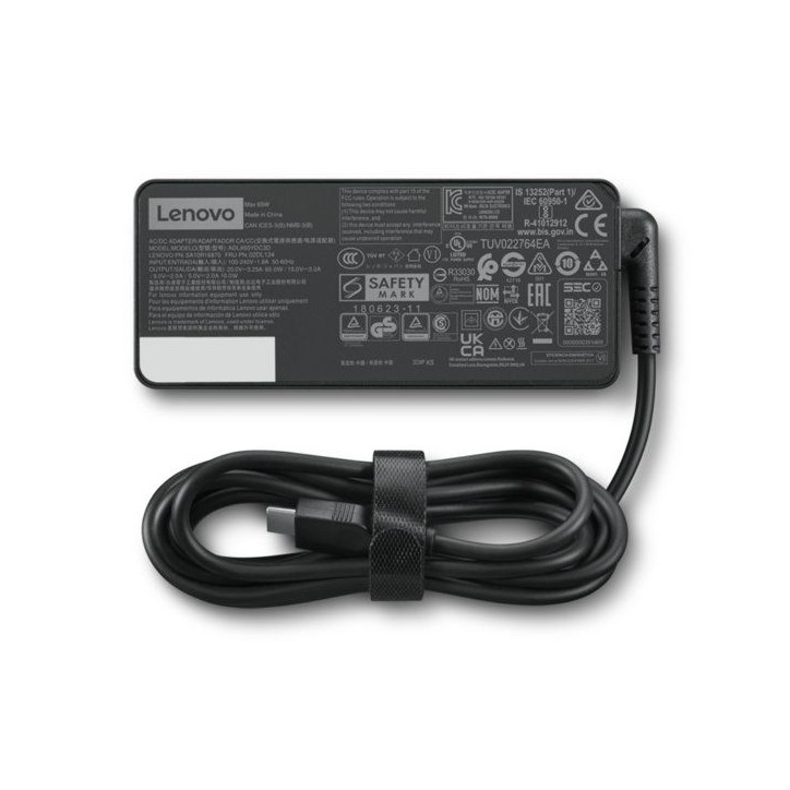 Chargeur secteur LENOVO 65W USB-C - Adaptateur alimentation PC portable - Charge rapide