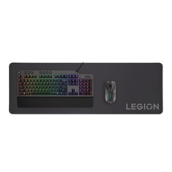 Tapis de souris XL LENOVO - 90 x 30 cm - Gaming - Grande surface - Noir Tapis de souris XL LENOVO - 90 x 30 cm - Gaming - Grande surface - Noir