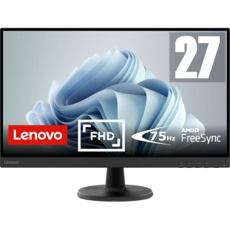 Ecran PC LENOVO D27-40 - 27 - FHD - 75Hz - Dalle VA - 4ms - HDMI - VGA