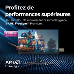 Ecran PC Gamer LENOVO Legion R27q-30 - 27 - QHD - 180Hz - Dalle IPS -
