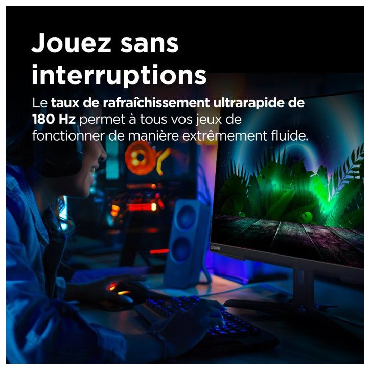 Ecran PC Gamer LENOVO Legion R27q-30 - 27 - QHD - 180Hz - Dalle IPS - 0,5ms - Pied réglable en hauteur Ecran PC Gamer LENOVO Legion R27q-30 - 27 - QHD - 180Hz - Dalle IPS - 0,5ms - Pied réglable en hauteur