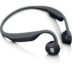 Lenco HBC-200 - Casque Bluetooth a conduction osseuse - Noir