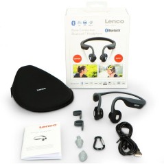 Lenco HBC-200 - Casque Bluetooth a conduction osseuse - Noir