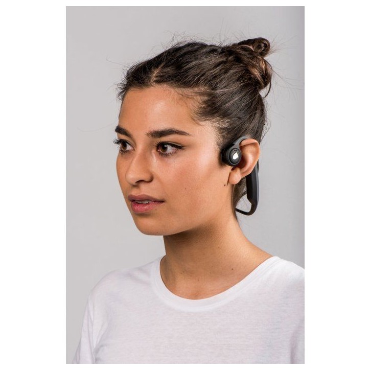 Lenco HBC-200 - Casque Bluetooth a conduction osseuse - Noir