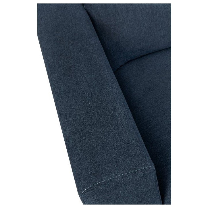 Canapé d'angle modulable - 4 places - LEONIE - Tissu Bleu Chambray - Tetieres ajustables - 357 x 175 x 75 cm Canapé d'angle modulable - 4 places - LEONIE - Tissu Bleu Chambray - Tetieres ajustables - 357 x 175 x 75 cm