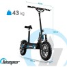 Trottinette Electrique Cross FX1600- BEEPER - Roues 14 - 1600W - Noir