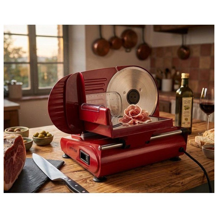 Trancheuse électrique - LE PRATIQUE - Primo - 100 W - Disque 190 mm Trancheuse électrique - LE PRATIQUE - Primo - 100 W - Disque 190 mm