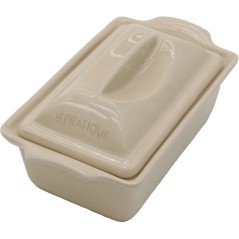 Terrine - LE PRATIQUE - Céramique - 600 ml - 21 cm - Spéciale pâtés et foie gras - Fabrication française